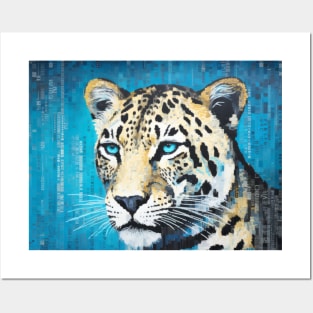 Leopard Animal Art Decor Paint Mosaic Posters and Art